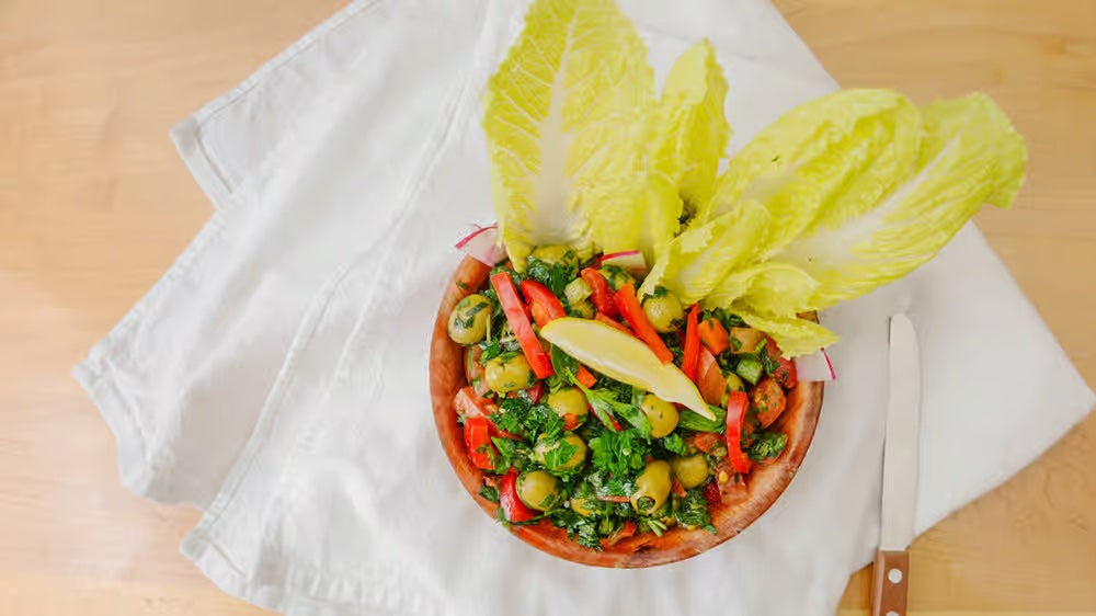 Salade d'Olives Vertes